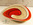 yalos rouge piatto piega centrotavola 40 cm