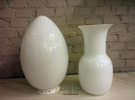 vasi di murano bianco latte e uovo lampada bianco latte
