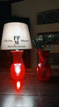 lampada da tavolo vaso in vetro